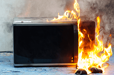 A Microwave Oven On Fire Thumb 